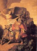 Rembrandt, Balaam and his Ass